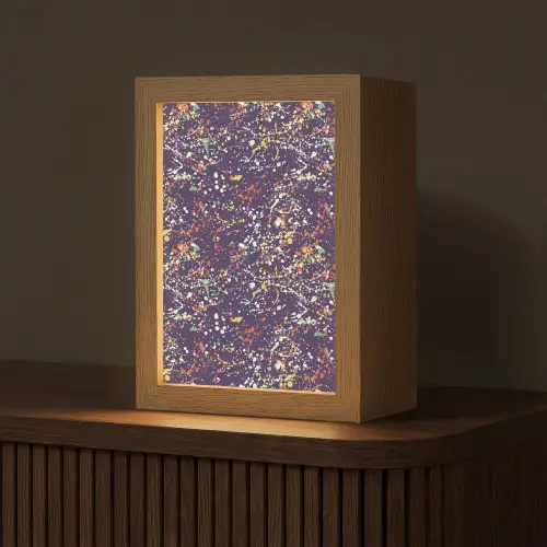 Spat - Abstract - Stippen Light Box met kabel (Tafellamp) klein 925 -z3d_website