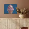 Ijsje - Hoorntje - Steentjes - Blauw PET vilt klein -sfeer4
