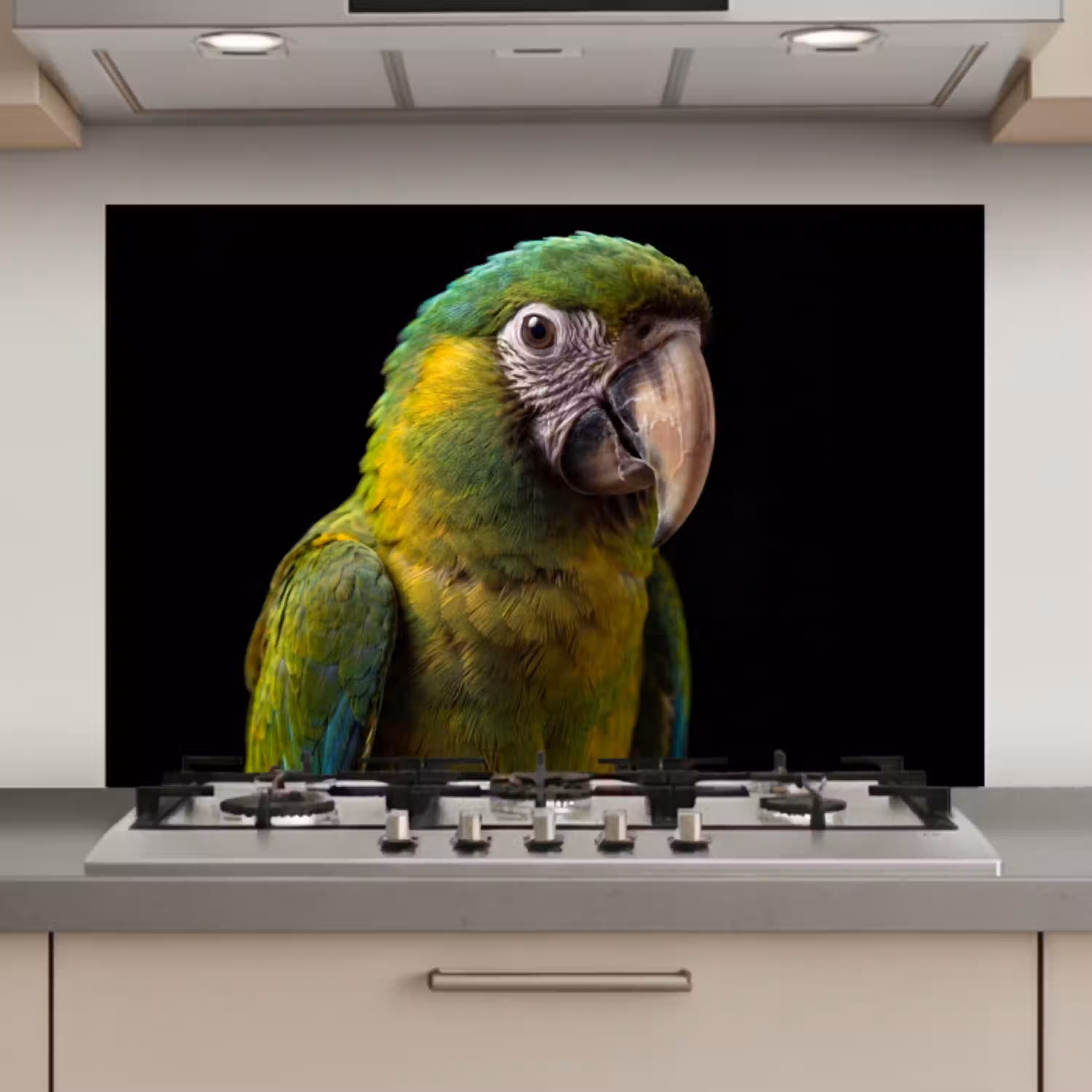 Ara - Portret - Groen keuken achterwand spatscherm klein -3d_website