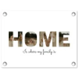 Home - Lettercollage tuinposter los doek klein -3d