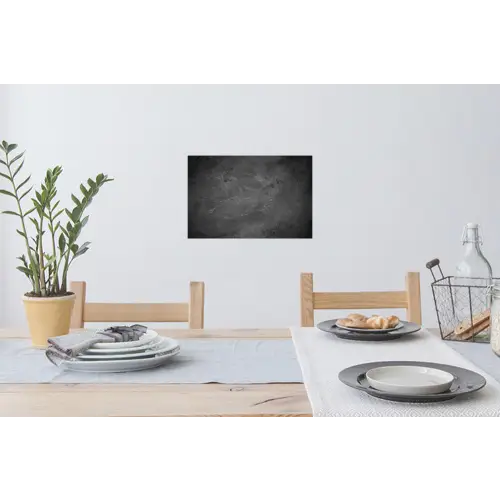 Structuur - Cement - Beton - Grijs - Vintage Muursticker klein -eettafel