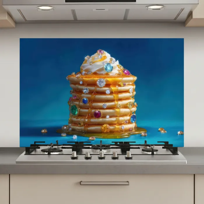 Pannenkoeken - Steentjes - Glitter - Slagroom keuken achterwand spatscherm klein -3d_website