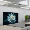 Zeewezen - Wit - Golven - Water keuken achterwand spatscherm klein -3d_schuin