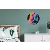 Modern - Marmer - Oranje Wandcirkel aluminium klein -slaapkamer