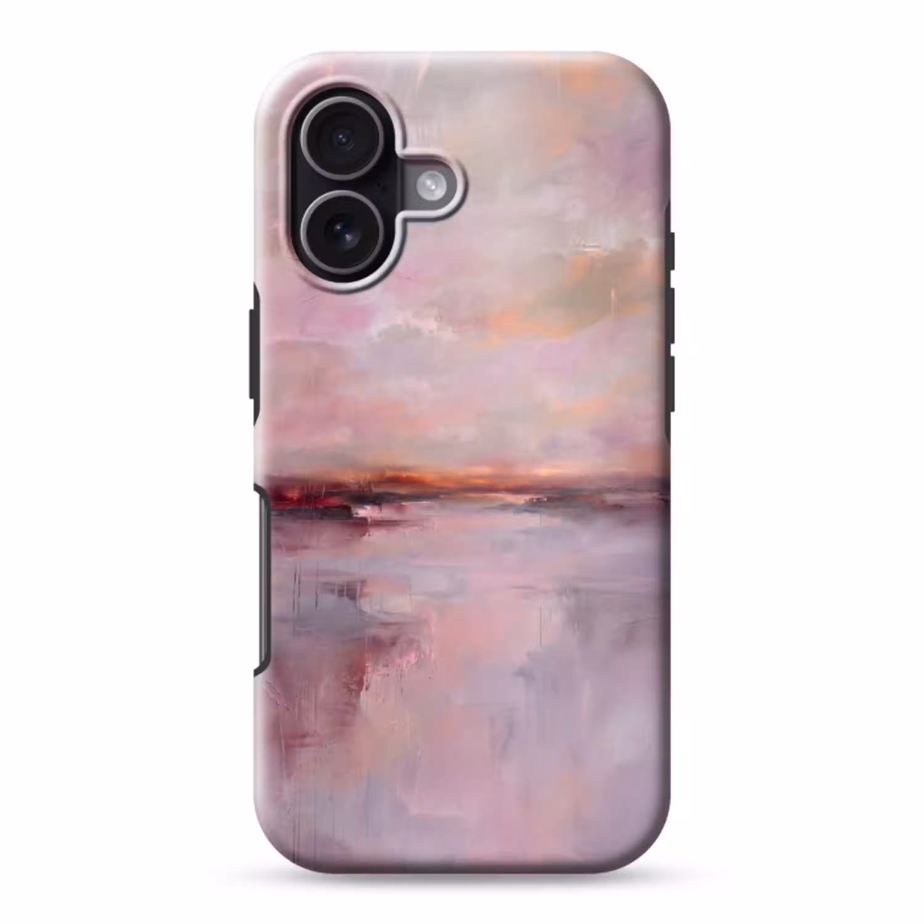 Landschap - Zonsondergang - Abstract - Modern - Roze Toughcase MagSafe Apple iPhone 17 klein -3d
