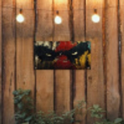 Graffiti - Ogen - Abstract tuinposter los doek klein -sfeer1