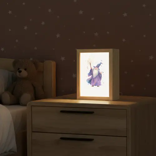 Tovenaar - Magie - Paars Light Box met kabel klein -sfeer1_kind