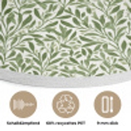 Botanisch - Takken - Groen Akoestische PET Vilt - Rond klein 838 -closeup_DE
