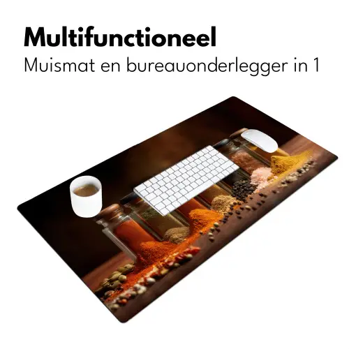 Potjes - Kruiden - Specerijen - Korrels Muismat XXL klein -sfeer4
