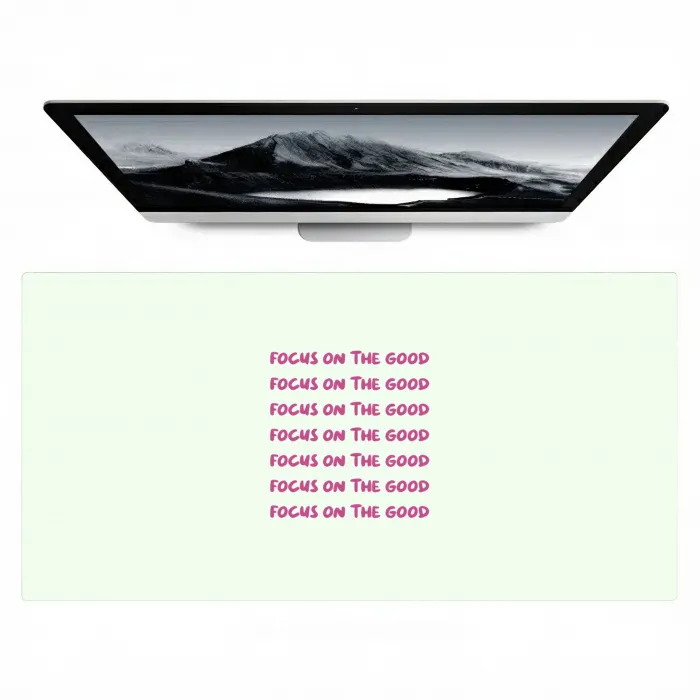 Focus on the good - Roze Muismat XXL klein -zzz3d