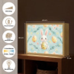 Konijn - Eieren - Takjes Light Box met batterij (Wandlamp) middel -USP_websiteoverzichtDE