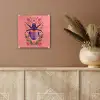 Paars - Kever - Stipjes - Bloemen plexiglas 5mm klein -sfeer5