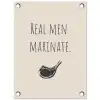 Vlees - Minimalistisch - Beige - Quote tuinposter los doek klein -3d