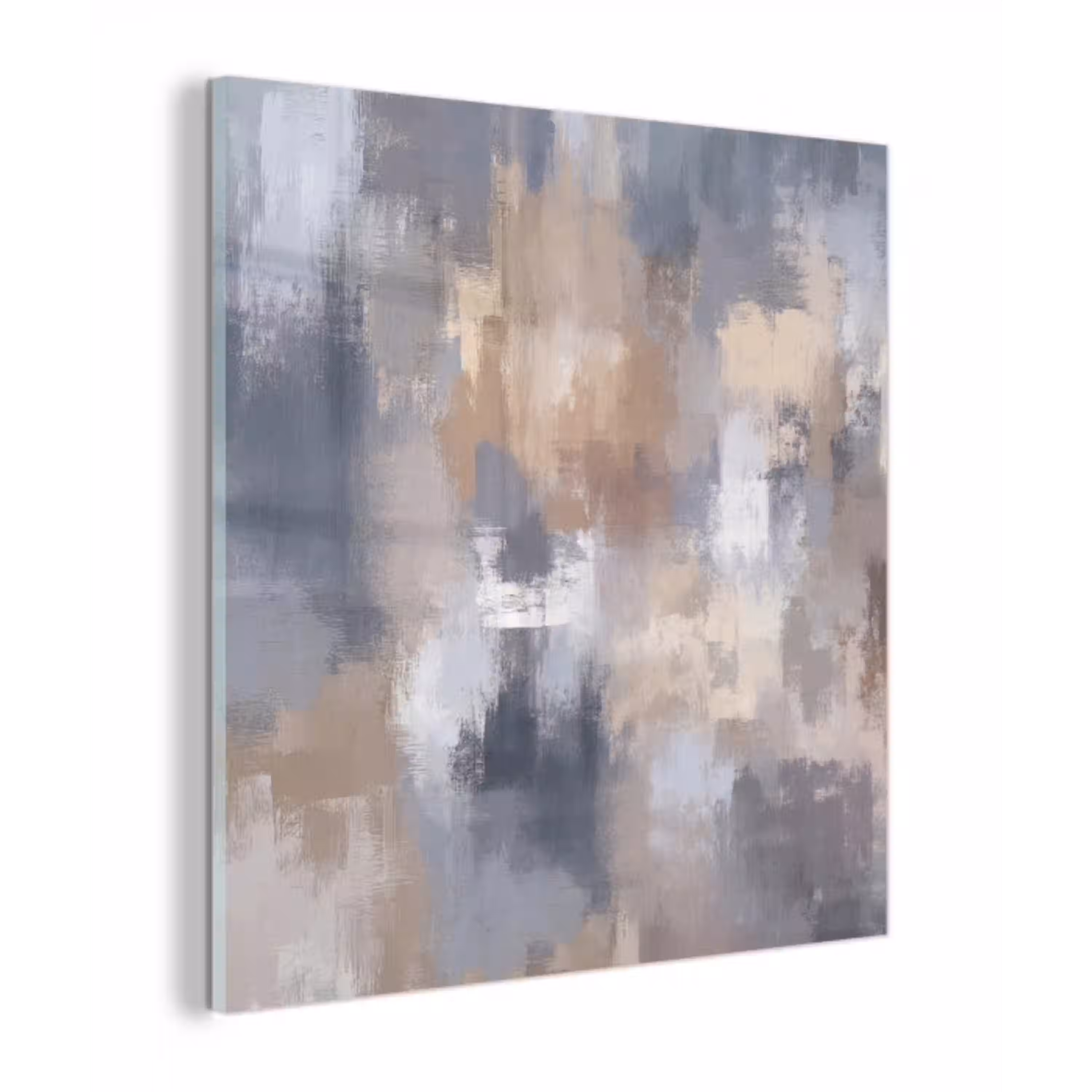 Penseelstreken - Schilderij - Beige plexiglas 5mm klein -z3d