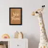 Yee haw - Bruin - Minimalistisch fotolijst zwart zonder passe partout klein -usfeer4_kinderkamer
