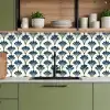 Klassiek - Motief - Blauw keuken achterwand 2 middel 871 -sfeer3