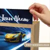 Auto - Geel - Race - Blauw Light Box met kabel (Kinderlampje) klein -USP_websiteprintNL