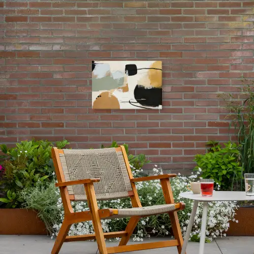 Paint - Abstract - Kleuren Tuinposter op houten frame 2 cm dik klein -sfeer3