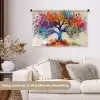Levensboom - Natuur - Kleurrijk - Boom Wandkleed katoen middel -sfeer1