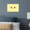 Kuiken - Vrolijk - Geel - Minimalistisch poster papier klein -sfeer2