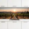 Wijngaard - Zonsondergang - Landschap keuken achterwand 2 middel -3d