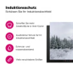 Weg - Bergen - Sneeuw - Naaldbos - Avontuurlijk Inductie beschermer vinyl 3mm klein -zzzzzzz-lf-ups