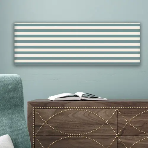 Strepen - Modern - Blauw canvas 2cm klein 828 -sfeer4