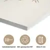 Kerstkrans - Kerst - Goud - Beige PET vilt klein -closeup_NL