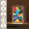 Vormen - Stippen - Kleurrijk Light Box met kabel (Tafellamp) klein -USP_NL