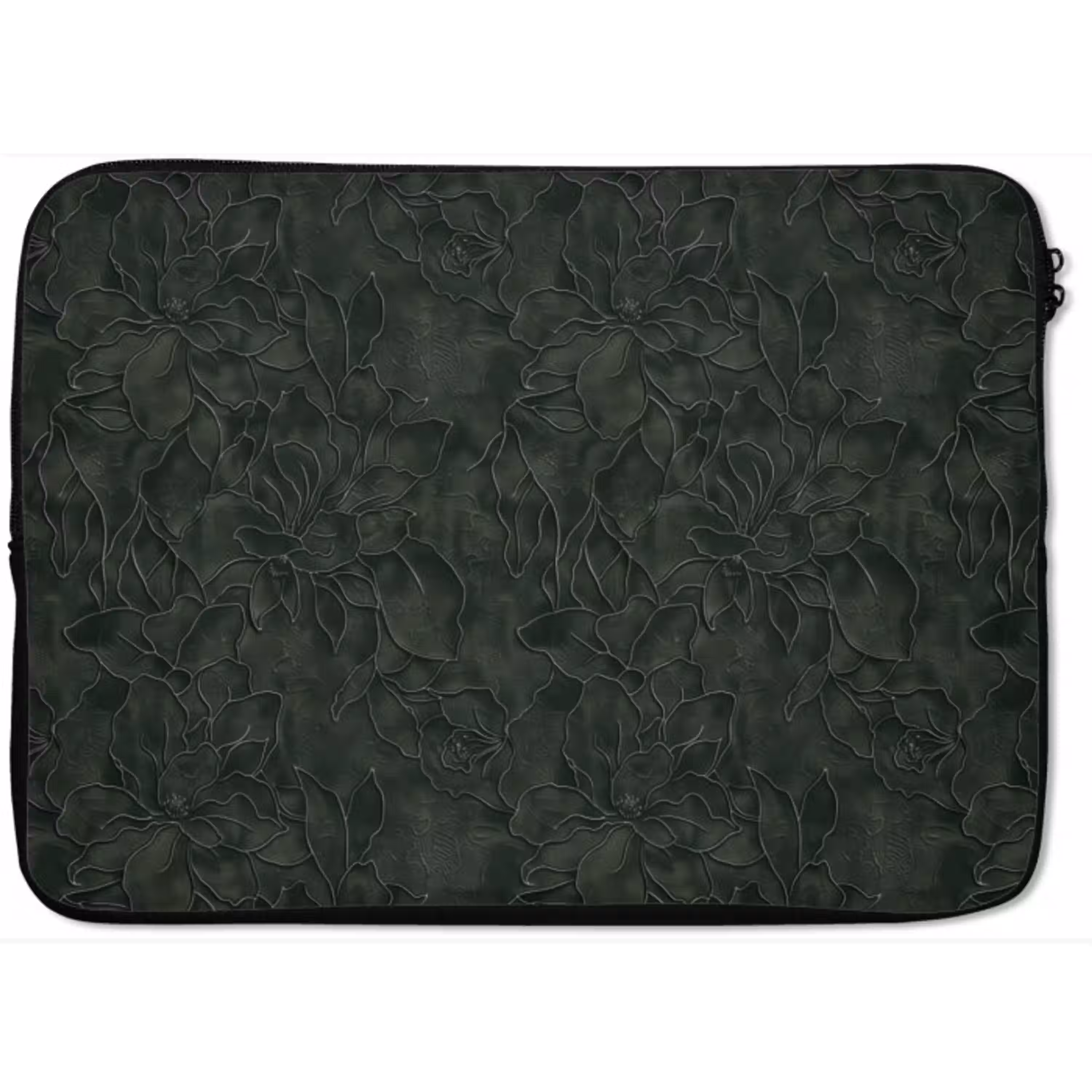 Bloemen - Lijnen - Groen laptophoes neopreen klein 279 -zkaufland3dotto