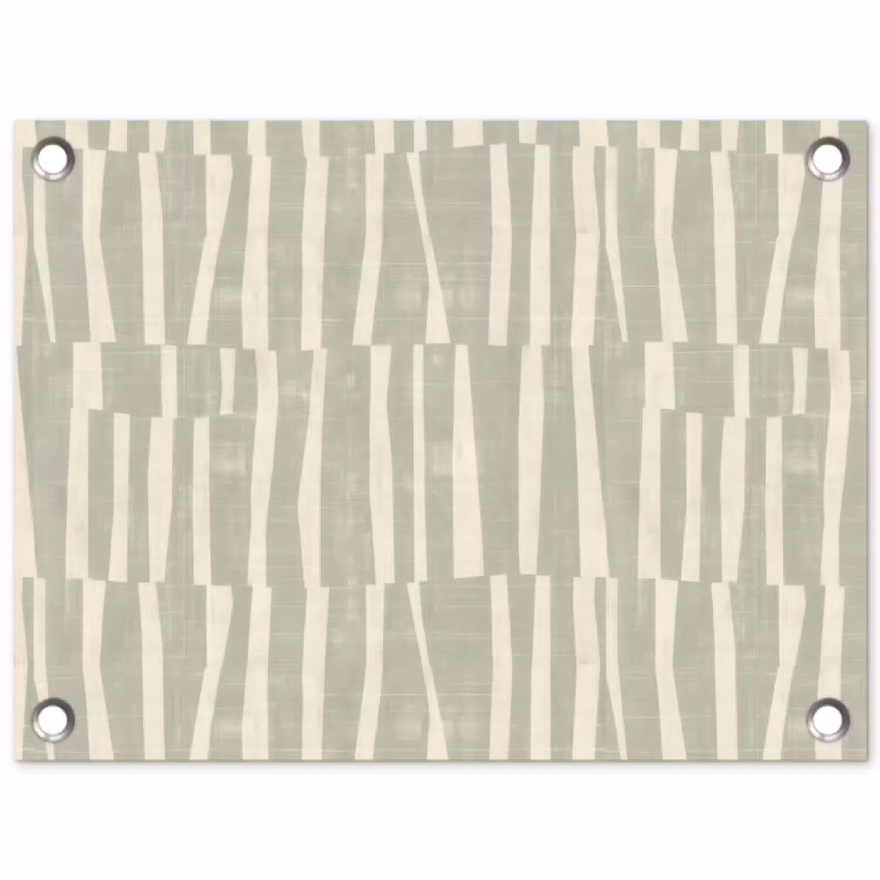 Saliegroen - Strepen - Geometrisch - Textuur - Patroon tuinposter los doek klein 239 -3d