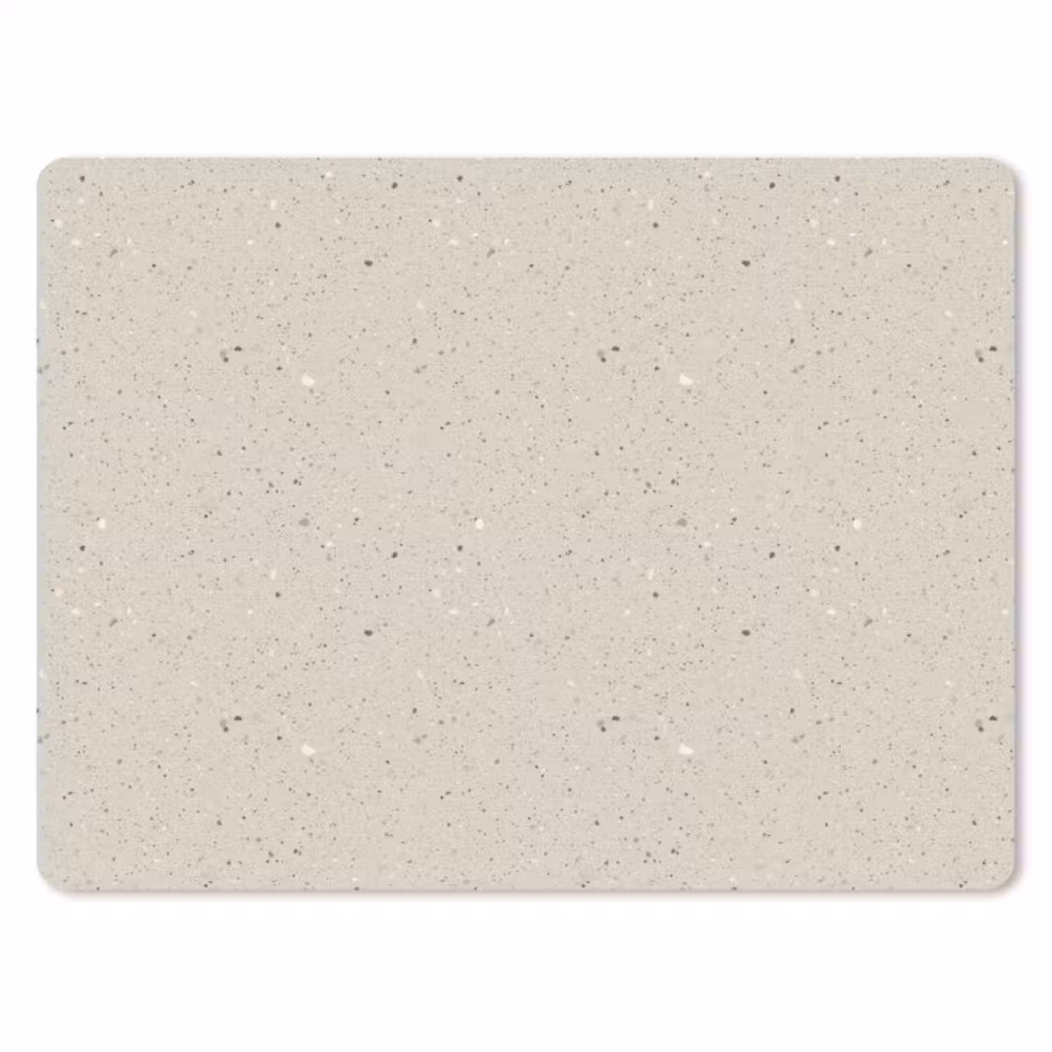 Muismat - Lichtbeige - Terrazzo - Grijs