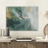 Groen - Modern - Marmer - Abstract PET vilt klein -sfeer1