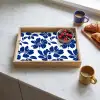 Floraal - Modern - Blauw Dienblad Rechthoek middel 911 -sfeer2