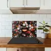 Lippen - Bloemen - Verf - Oranje - Kunst - Abstract - Oude meesters keuken achterwand spatscherm klein -sfeer2
