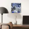 Marmer - Goud - Abstract - Blauw aluminium wit klein -sfeer5