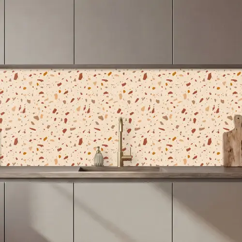 Terrazzo -  Patroon - Kleurrijk - Steen keuken achterwand 2 middel 871 zz_3dshopping