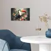 Toekan - Vogels - Bloemen - Planten - Tropisch poster papier klein -sfeer3
