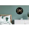 Goud - Krab - Dieren - Zwart Wandcirkel aluminium klein -slaapkamer