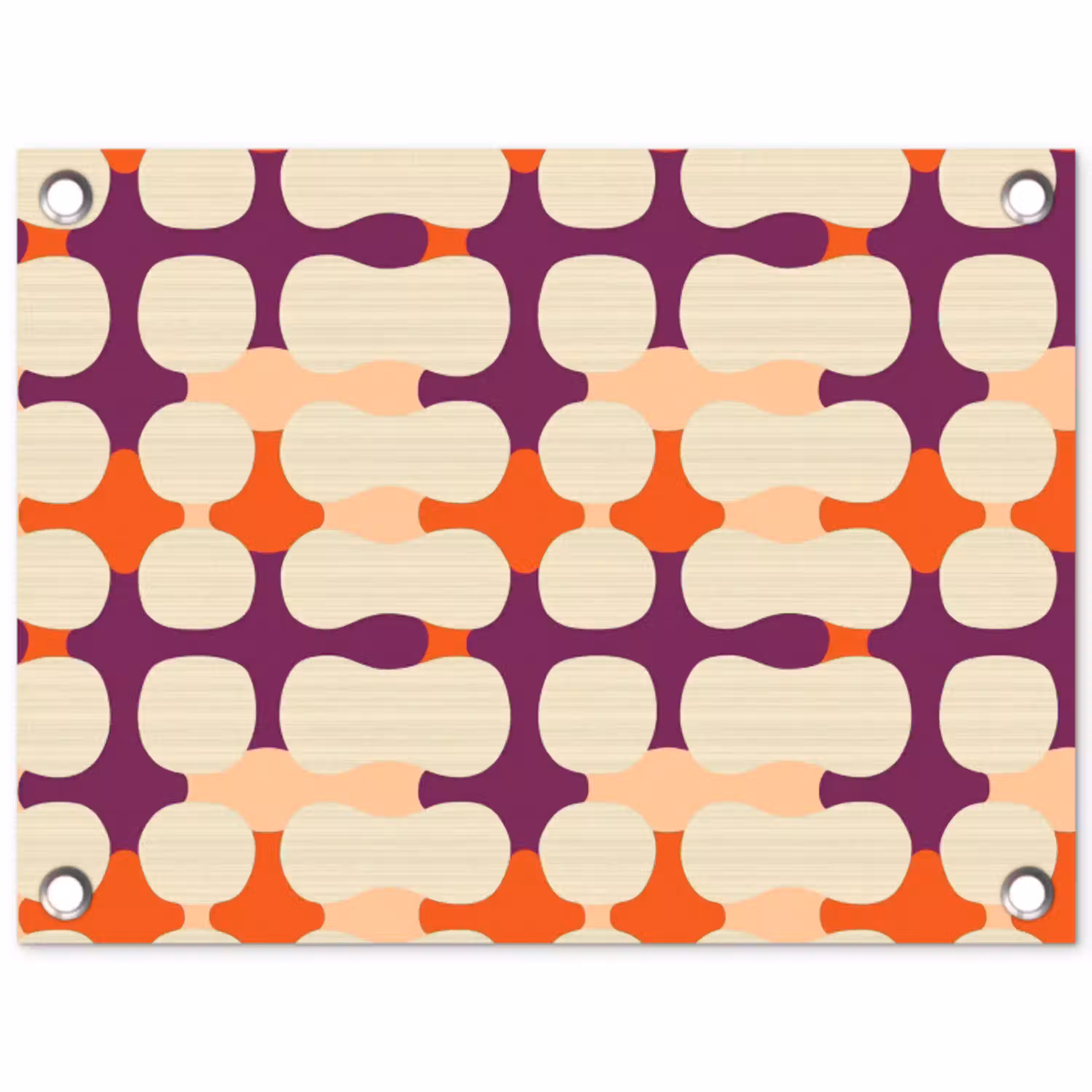 Modern - Patroon - Kleurrijk tuinposter los doek klein 239 -3d