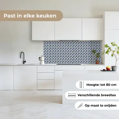 Japan - Patronen - Blauw keuken achterwand 2 middel 871 -sfeer4_NL
