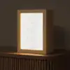 Wit - Marmer - Grijze aders Light Box met kabel (Tafellamp) klein 925 -z3d_website
