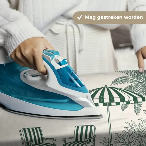 Terras - Illustratie - Groen Wandkleed katoen klein -sfeer9