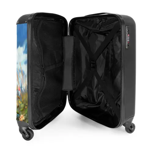 Bailey bloemenhertje NBS - Handbagage koffer - Kinderen Unisex middel -binnenkant