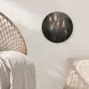 Siergras - Pluimen - Verlichting - Zwart Wandcirkel kunststof plaat 5mm dik klein -sfeer5