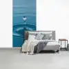 Waterdruppel - Water - Oppervlakte fotobehang vinyl groot -slaapkamer