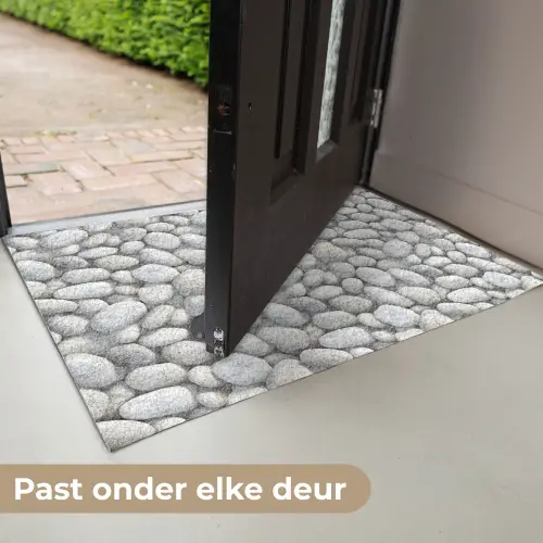 Steentjes - Grijs - Ovaal Deurmat klein 898 -USP_NL