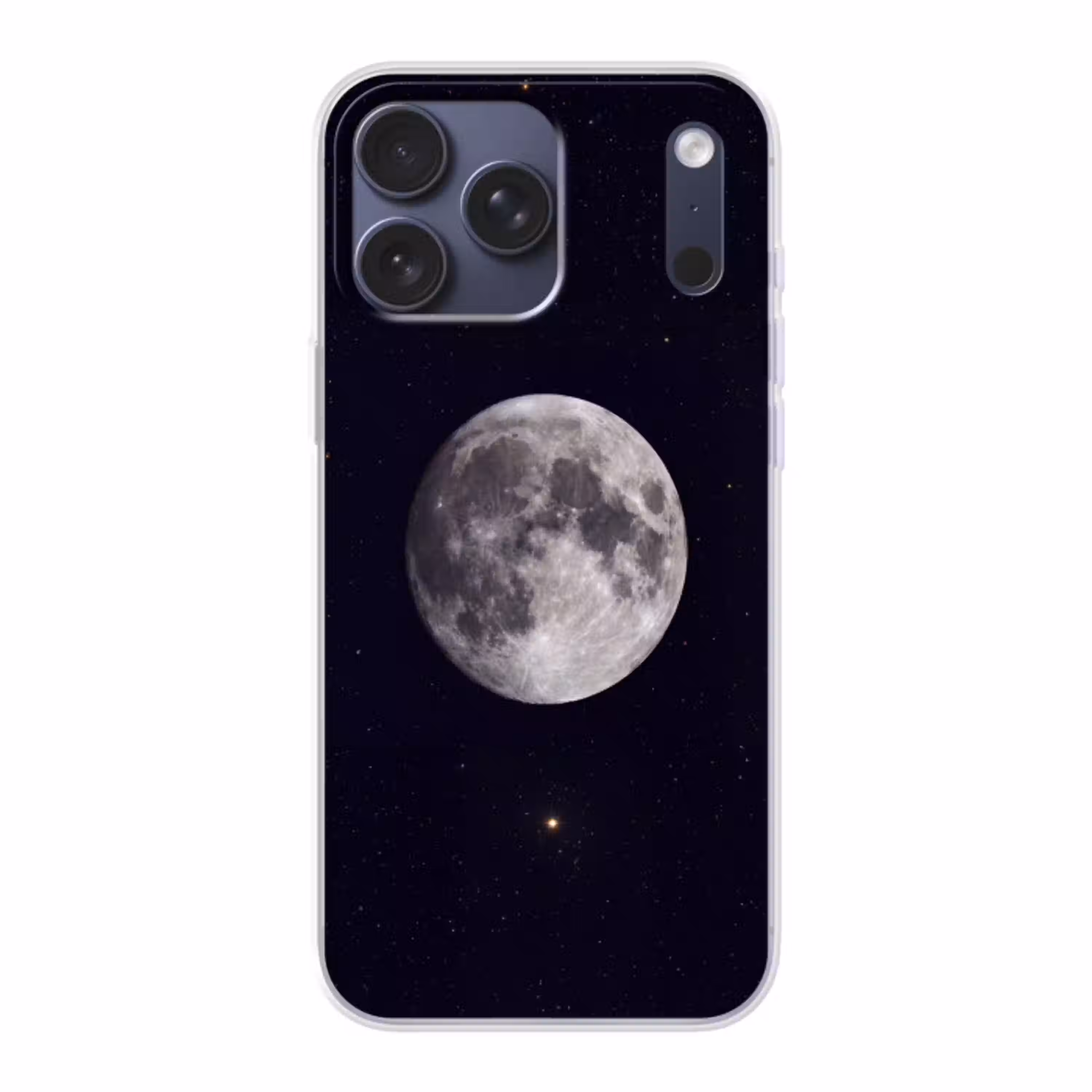 Maan - Sterren - Ruimte Telefoonhoesje iPhone 17 Pro Max klein -3d