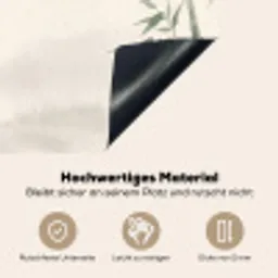 Minimalistisch - Bamboe - Groen Inductie beschemer met haakjes klein -ky-onderkant-de