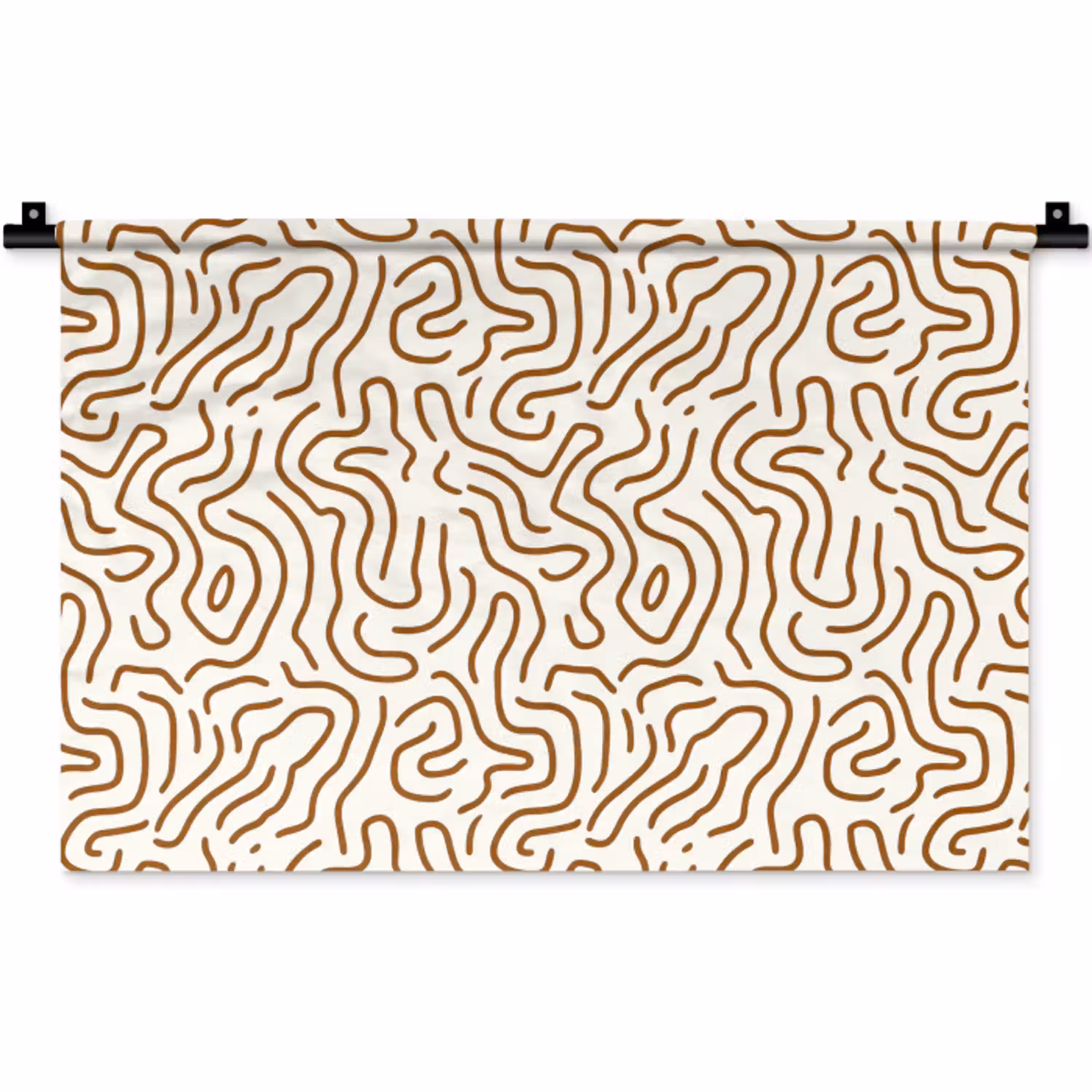 Minimalistisch - Patroon - Terracotta Wandkleed katoen klein 269 -zz3d